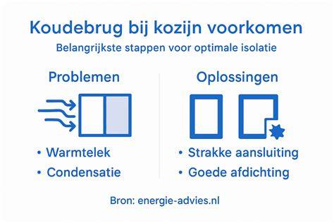 Illustratie: damprem en koudebrug prevents