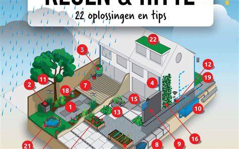 Infographic: drainagesystemen in tuin en woning