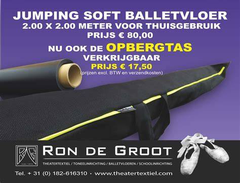 Diagram: lagenopbouw van Jumping Soft balletvloer