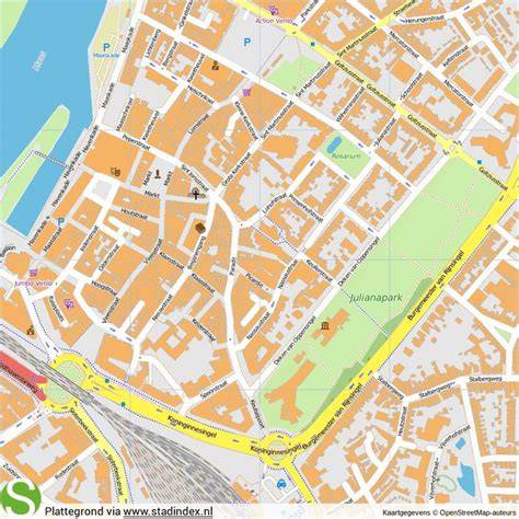 Kaart van behangwinkels en verfwinkels in Venlo