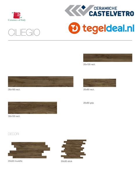 Kleur- en textuurvariaties houtlook tegels infographic