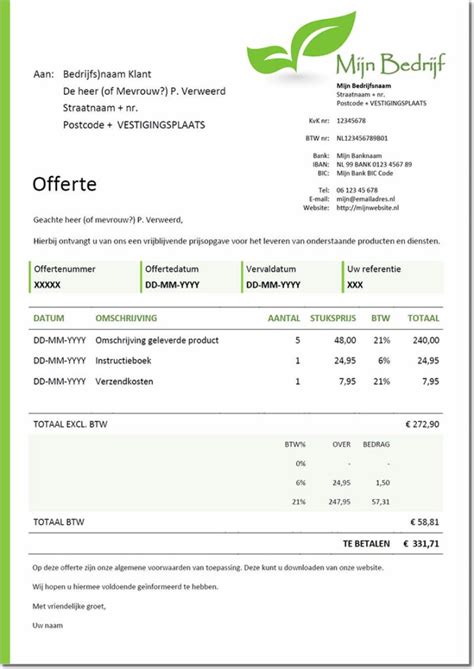 Tip: offertes vergelijken en wat er inbegrepen is
