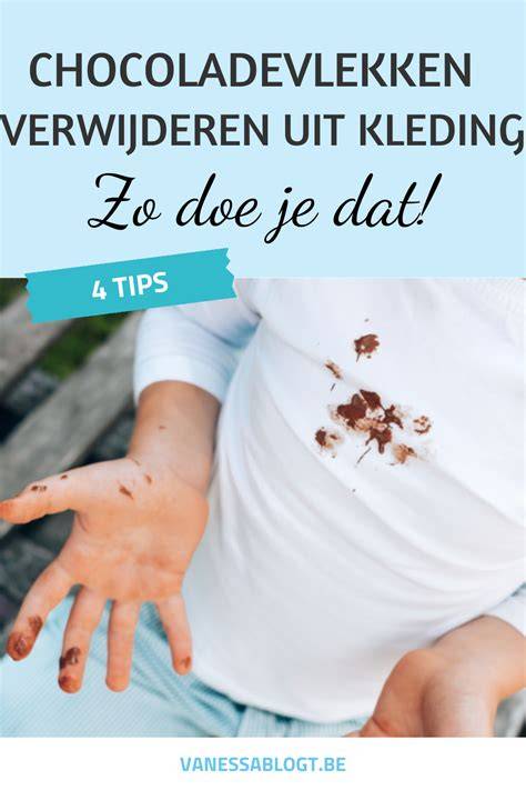 Infographic: Stappenplan chocoladevlekken verwijderen uit textiel en oppervlakken