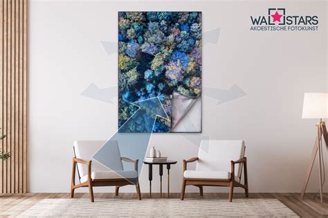Afbeelding van een woonkamer met een akoestisch schilderij.