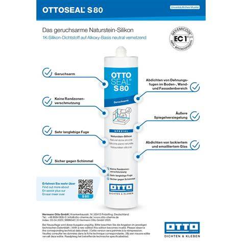 Productblad: Ottoseal S125/S70-serie en transparante silicones