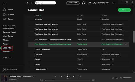 Infographic: Lokale bestanden toevoegen aan Spotify en synchronisatie
