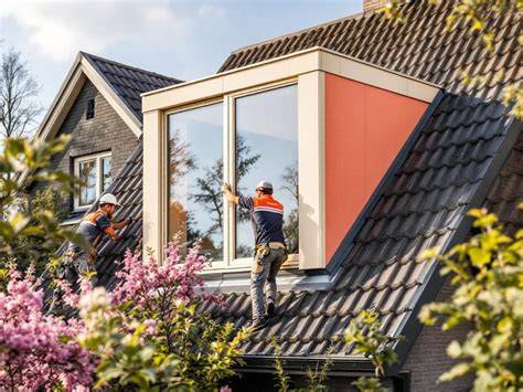 Infographic over dakkapel installatie: stap-voor-stap proces