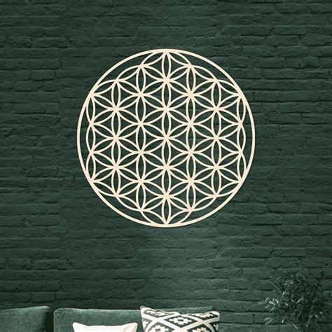 Decoratieve Flower of Life wanddecoratie in MDF