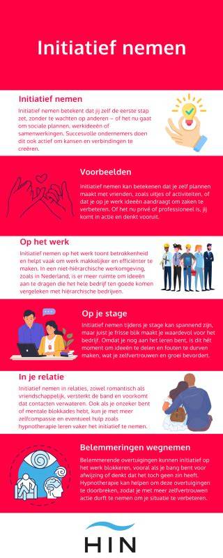 Infographic over improvisatieprincipes: initiatief nemen, luisteren, helicopterview