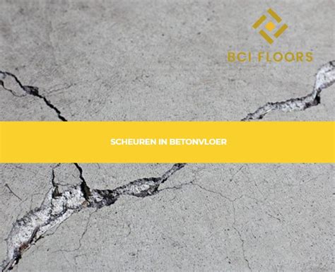 Illustratie die kalkuitbloei en mogelijke scheurtjes in beton toont