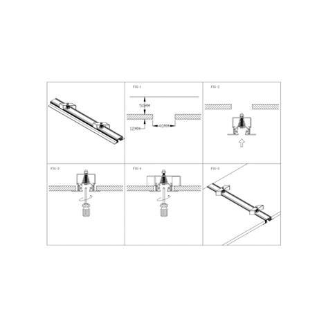 Spanningsrails in plafond schematisch