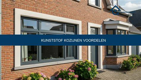 Infografiek: voordelen kunststof kozijnen (isolatie, onderhoud, levensduur, duurzaamheid)