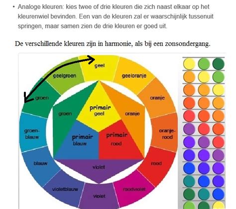 Afbeelding: kleurenschema's met blauw en complementaire tinten