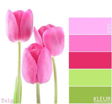 Kleurenpalet inspiratie: groen, roze en houttinten