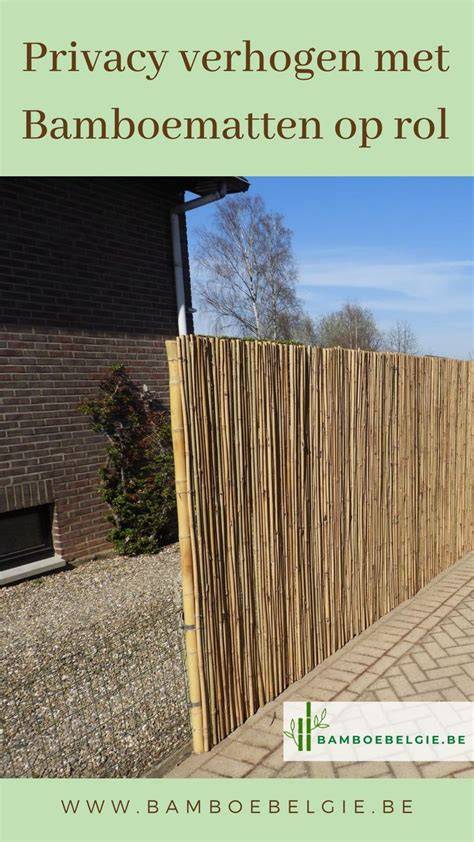 Banner met types bamboematten