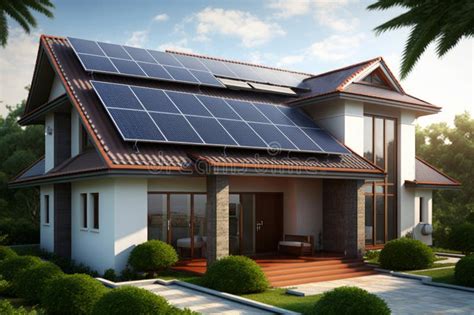 Illustratie van een gerenoveerde woning met zonnepanelen en nieuwe gevelbekleding.