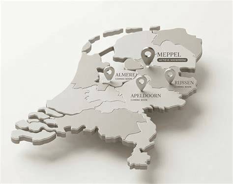 Showroomlocaties en servicekaart