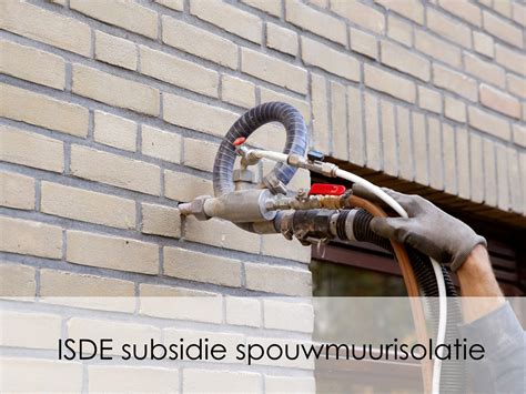 Infographic: ISDE-subsidie voor spouwmuurisolatie