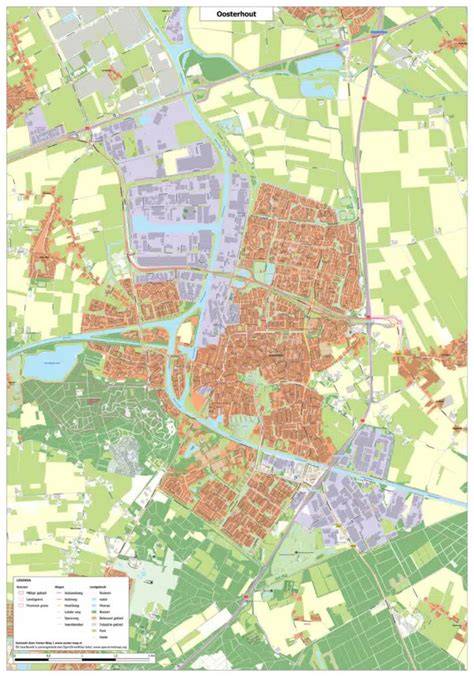 Kaart van Oosterhout en omliggende gebieden met KH Gevelrenovatie-diensten