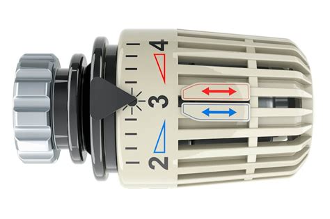 Illustratie van een thermostaatkraan met beveiligingsfuncties