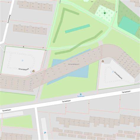 Amandelpark landschapsontwerp kaart