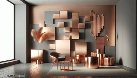 Inspiratiebeelden: koper en goud in moderne interieurs