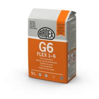 Diagram: vergelijking ARDEX G6 FLEX en G8S FLEX eigenschappen