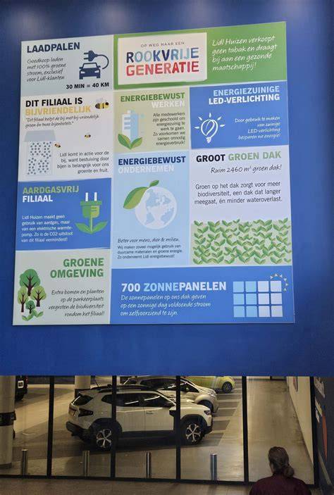 Infographic: overzicht van het vernieuwde Lidl-winkelconcept (Huizen)