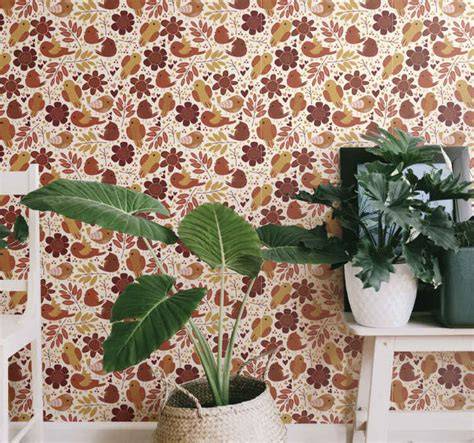 Behangprints bladeren en botanische motieven