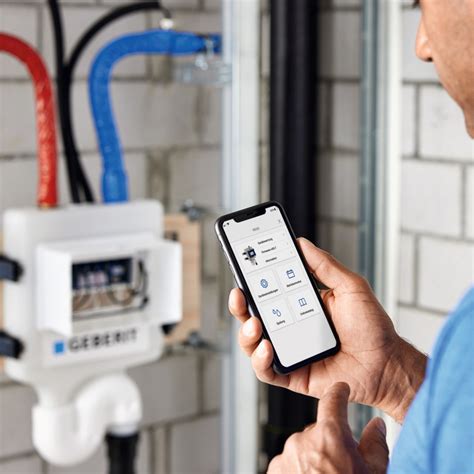 Diagram: Geberit Control app workflow
