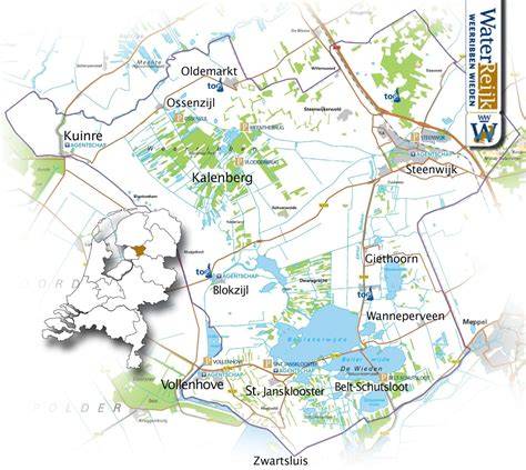 Groene Schatkamer van Weerribben en Wieden - kaart en beelden