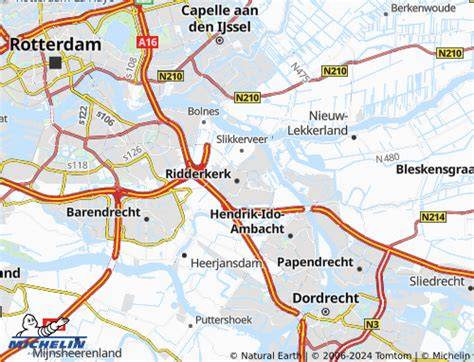 Ridderkerk kaart met beschermde monumenten en welstandsgebieden
