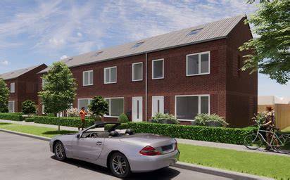 kaart: geplande ligging nieuwbouw Poiesz in Koudum