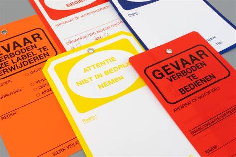 Veiligheidslabels en opslaginstructies