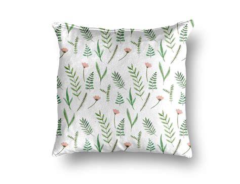 Detailafbeelding van Silhouette Flowers en Structured Leaves patronen