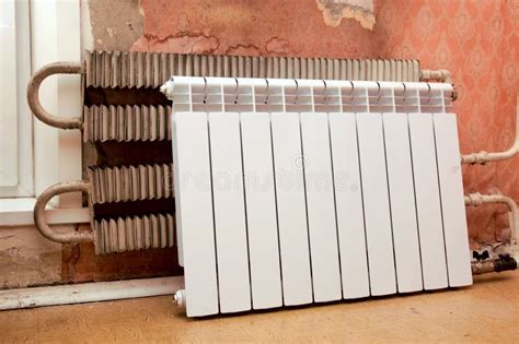 Uitgebreide foto van demontage van een radiator
