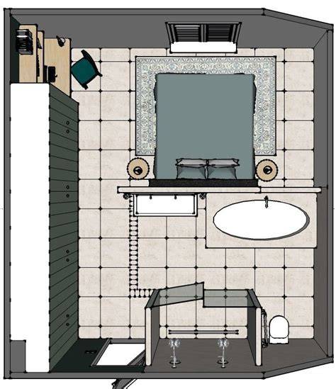 Voorbeeld plattegrond van master bedroom met ensuite