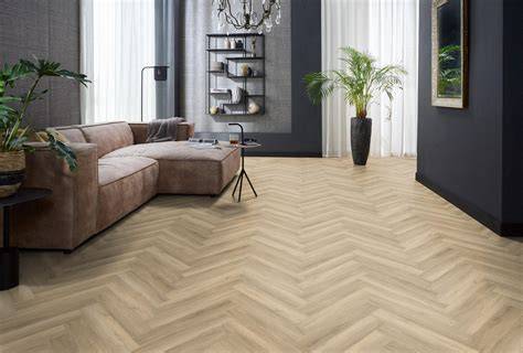 Voorbeeldcollectie Floorlife PVC: visgraat, Hongaarse Punt en betonlook