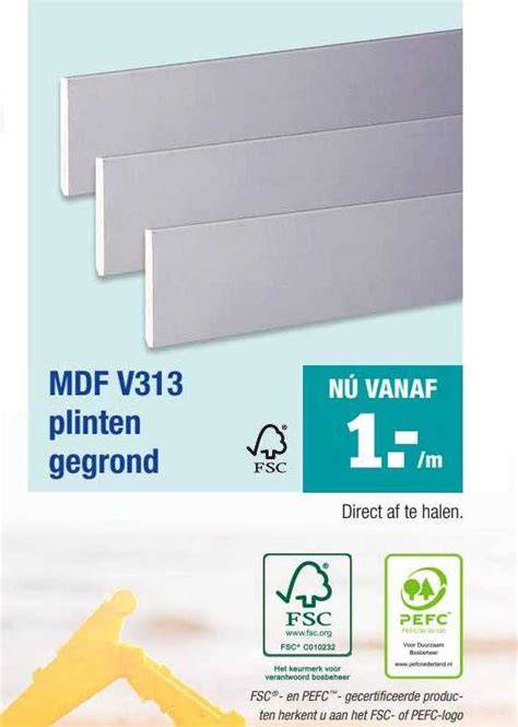 Infographic: Vergelijking MDF V313 vs kunststof plinten