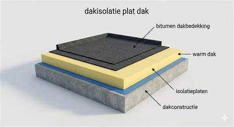 infographic dakdoorvoer plat dak en materialen