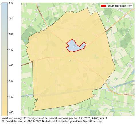 Infografiek: kaart van Fleringen en directe dorpsvoorzieningen