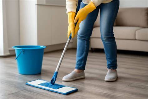 Infographic: Stappenplan voor het schoonmaken van vinyl vloer met soda