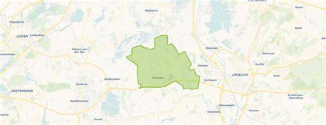 Kaart: Woerden en directe omgeving voor leveringen