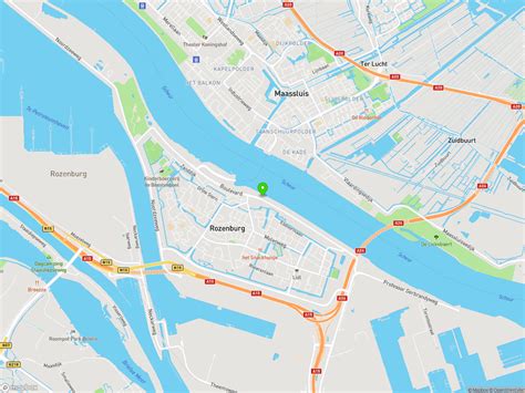 Rijnhaven-Oost kaart en boulevard