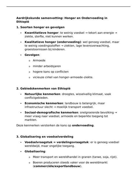 Samenvatting diagrame: oorzaken en oplossingen