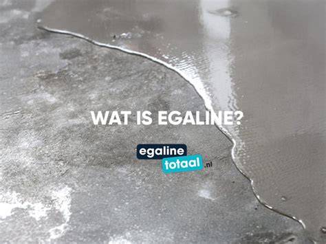 Infographic: Verschillende lagen bij een egaline vloer: ondergrond, primer, egaline, coating