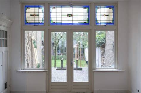 Diagram: glas-in-lood in uitbouw vs. traditionele ramen