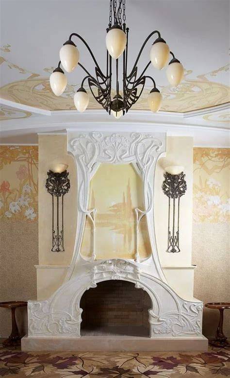 Keukenhoekillustratie Jugendstil ornamenten