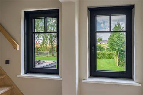 Voor-en-na afbeelding van kozijnen in een woning