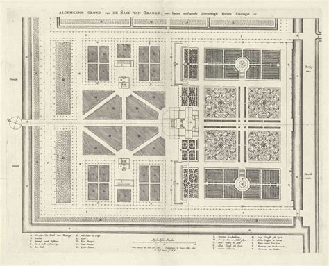 Plattegrond en facades van Paleis Huis ten Bosch